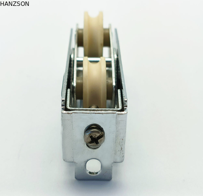 غطاء بلاستيكي من الألومنيوم بكرات الباب المنزلق 1.2 مم مادة الصاج OEM