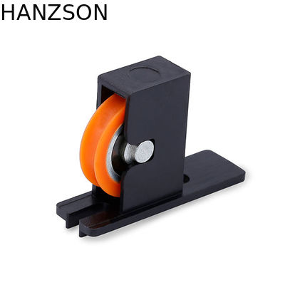 بكرات باب نايلون انزلاقية مقاومة للصدأ مع بكرة مزدوجة من مادة النايلون ODM