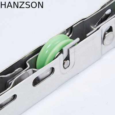 بكرات أبواب منزلقة ODM شديدة التحمل بعجلتين من مادة الحديد POM