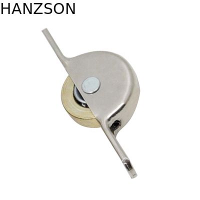 عجلات من سبائك الزنك وشاح بكرة ، عجلات بكرة زجاجية منزلقة من الألومنيوم